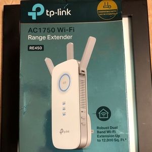 NEW TP-Link AC1750 Wi-Fi Range Extender RE450 - Dual band 450 Mbps + 1300 Mbps